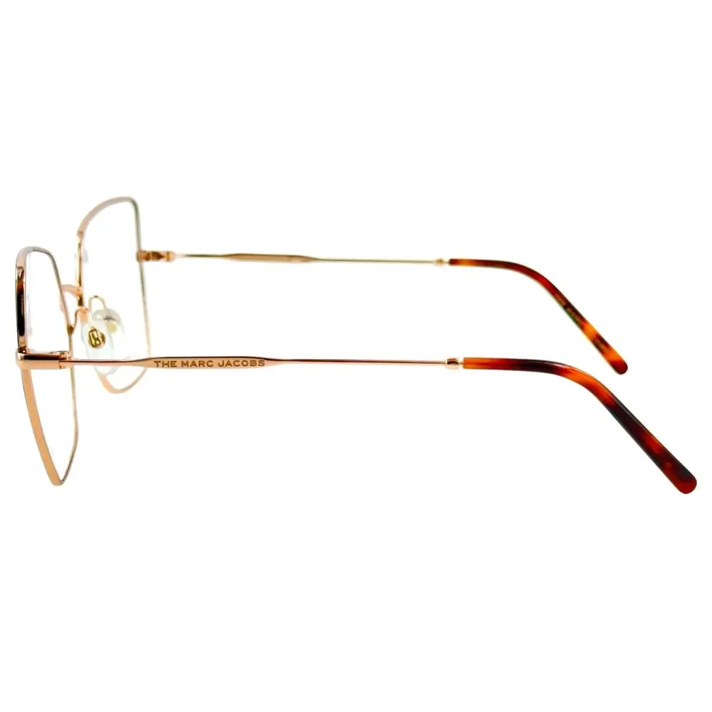 Marc Jacobs Marc 591 Womens Metal Eyeglass Frame OIQ Gold Brown 57-17 Stainless